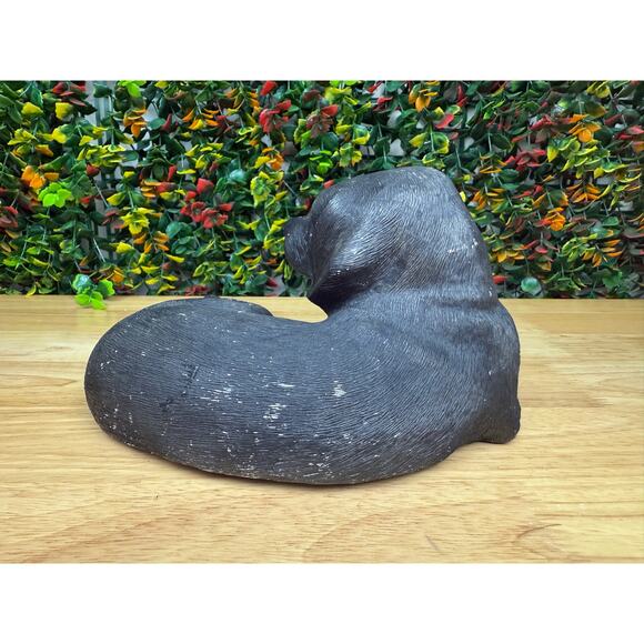 Sandicast Black‎ Labrador Sandra Blue 1984 Vintage Dog Pet Statue Lab Sculpture - Picture 6 of 12